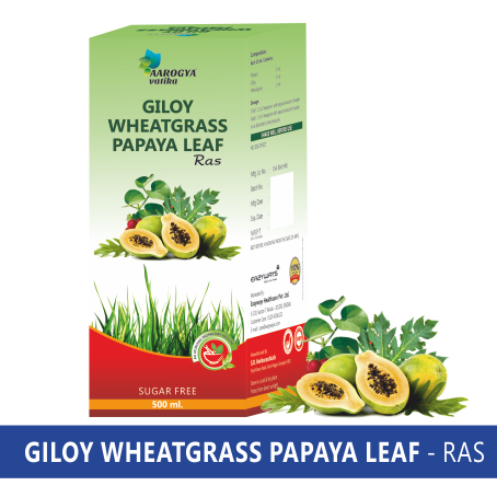 GILOY PAPYA WHEAT GRASS (500ML)
